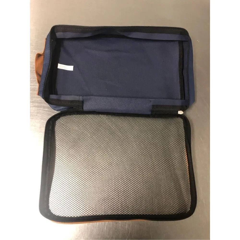 AARP Men’s Navy Blue Luggage Travel Organizer Zip Up Set